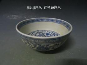 中国符号 明代青花碗中的善字